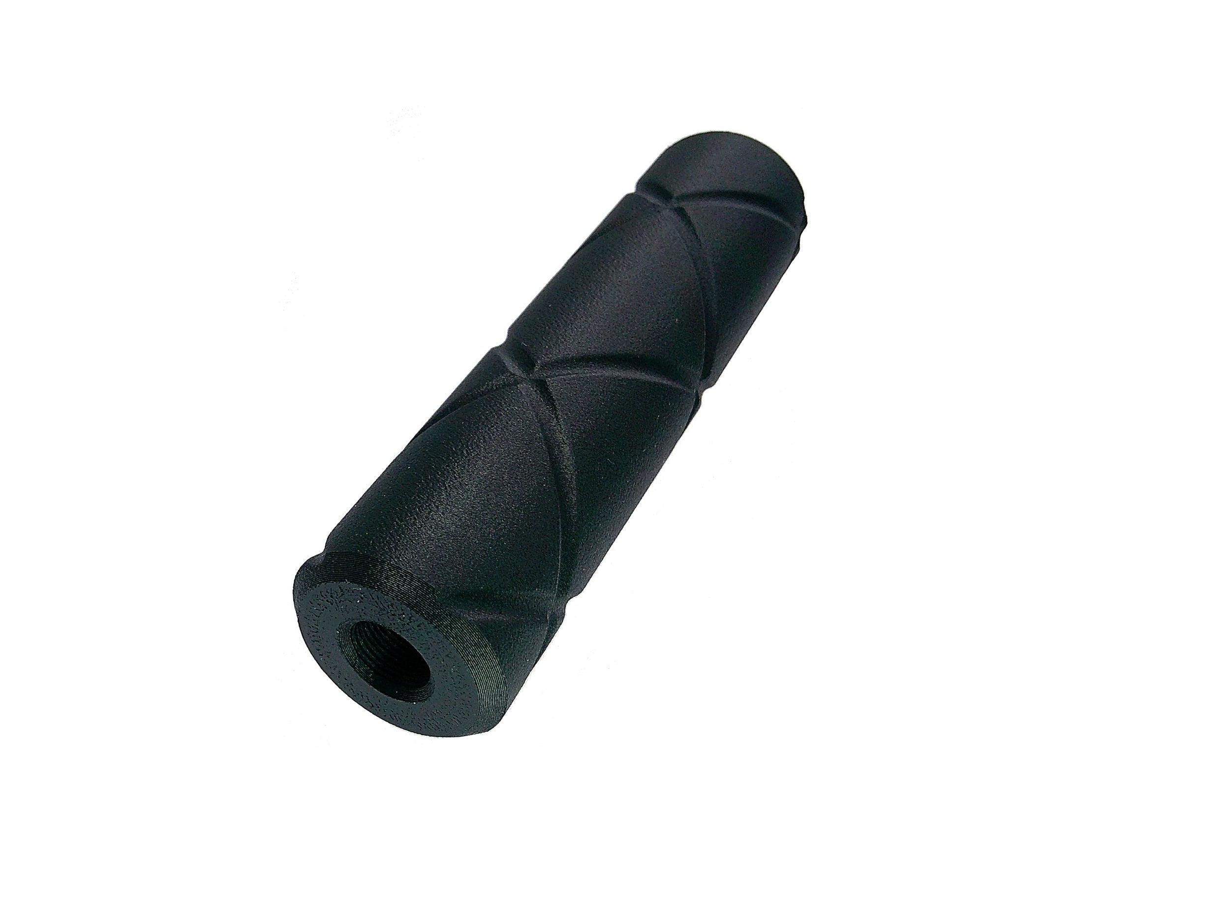 MJM-2 Grooved Airsoft Mock Suppressor 14mm CCW