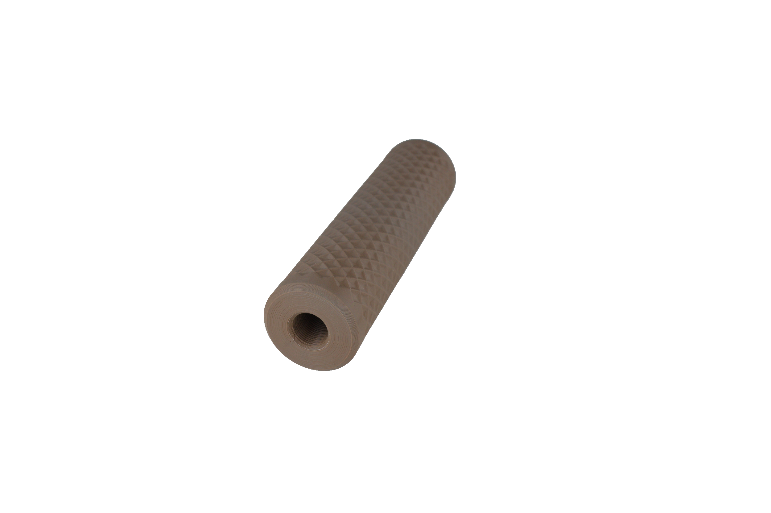 MJM-11 Diamond Airsoft Mock Suppressor 14mm CCW FDE (Flat Dark Earth)