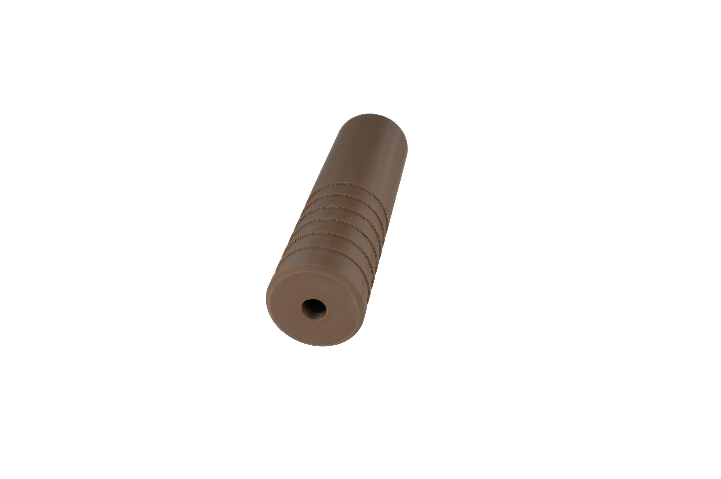 MJM-13 Ringed Airsoft Mock Suppressor 14mm CCW FDE (Flat Dark Earth)