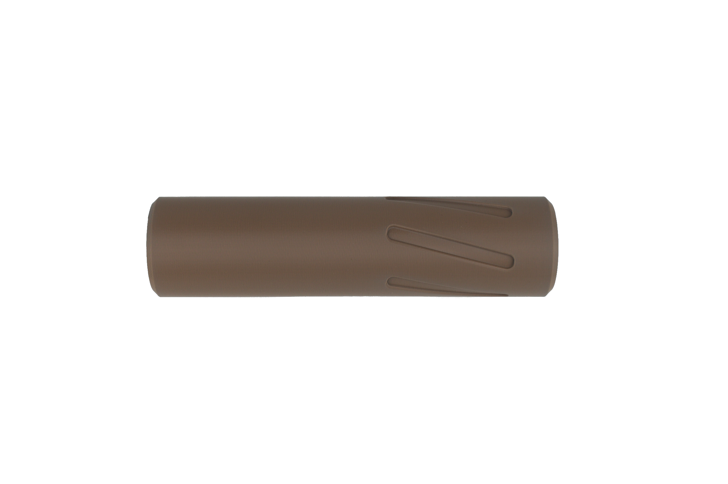 MJM-5 Spiral Flute (Slim fit 30mm OD) Airsoft Mock Suppressor 14mm CCW FDE (Flat Dark Earth)