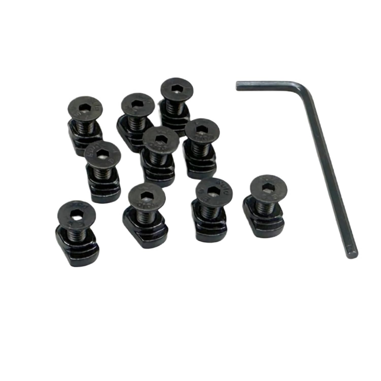 M‑LOK Screw & T‑Nut Set (10 pcs) with Wrench